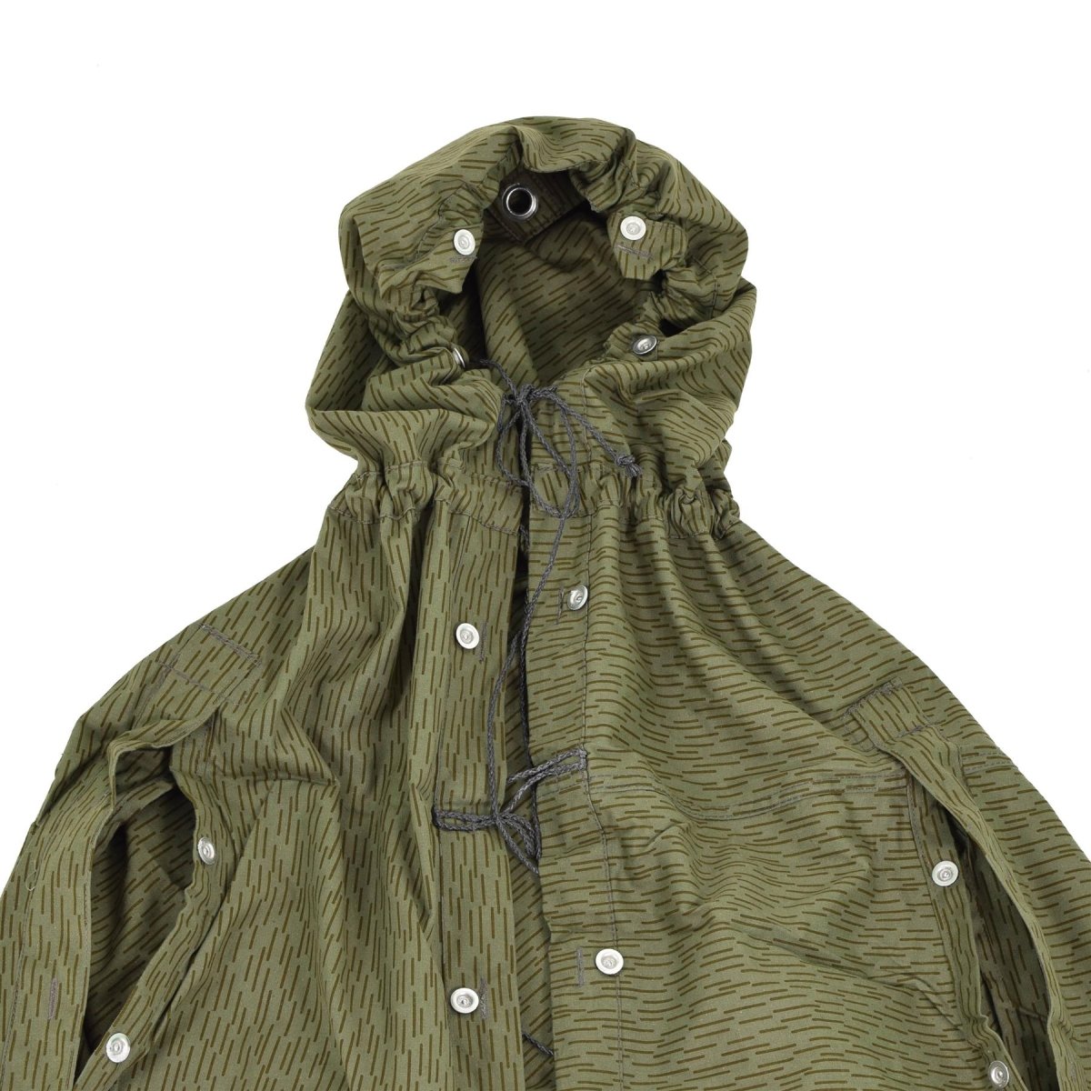 Abri NVA d'origine de l'Allemagne de l'Est, demi-goutte de pluie, motif strichtarn, surplus NEUF