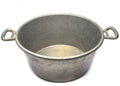 Grande marmite militaire française d'origine. Casserole en aluminium de style militaire