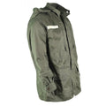Veste de combat militaire à capuche en satin de l'armée française d'origine Olive OD