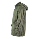 Original French army Olive OD jacket fatigue combat military hooded parka sateen - GoMilitar