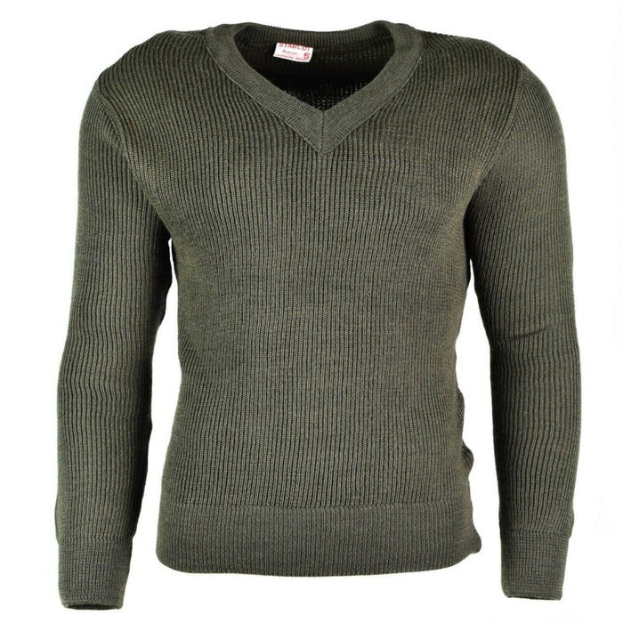 Pull original de l'armée française Jumper Chlorofibre V - col laine - GoMilitar