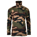 Chemise CCE camouflage forêt originale de l'armée française en polaire NEUF