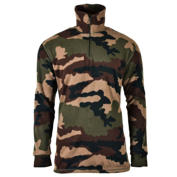 Original French army woodland camo CCE shirt fleece NEW
