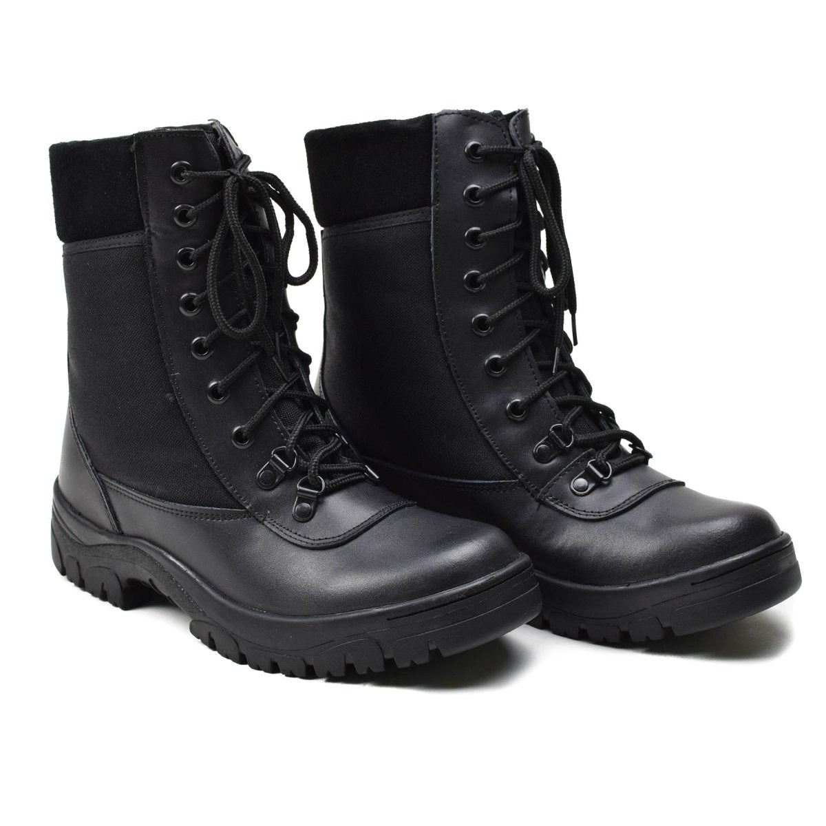 Bottes militaires françaises originales en cuir noir respirantes légères de l'armée NEUVES