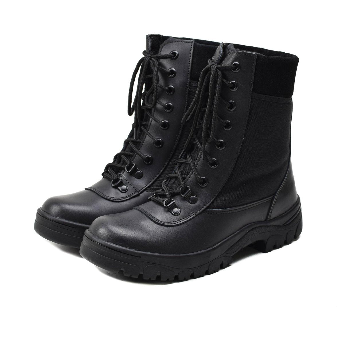 Bottes militaires françaises originales en cuir noir respirantes légères de l'armée NEUVES
