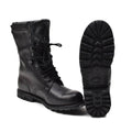 Bottes militaires françaises originales imperméables en cuir véritable mi-mollet chaussures d'armée