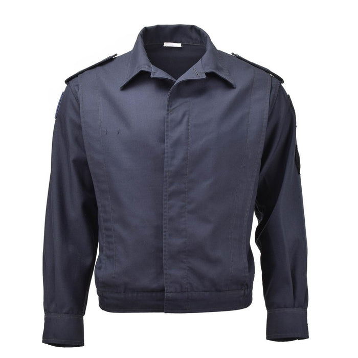 Veste militaire originale française uniforme de campagne des troupes alpines en coton bleu uni - GoMilitar