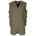Chemise militaire française originale de jungle sans manches olive tactique légère NEUF