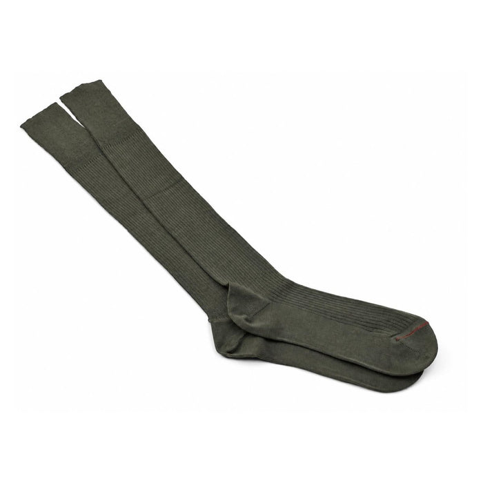Original French Military Knee High Socks Wool Polyester Blend Outdoor Olive - GoMilitar