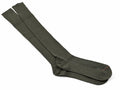 Chaussettes hautes militaires françaises originales en laine et polyester mélangées pour l'extérieur Olive