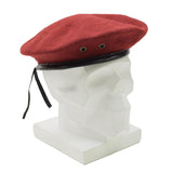 Béret rouge militaire français d'origine pour homme, casquette légère en laine de l'armée de force NEUF