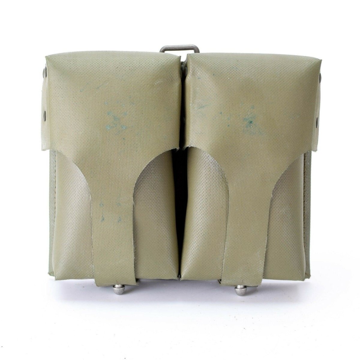 Pochette pour chargeurs de munitions de l'armée allemande d'origine, double revêtement en PVC, mag Olive OD