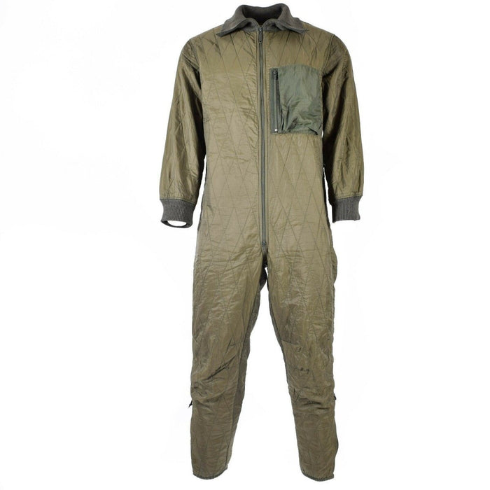 Doublure de combinaison d'hiver originale de l'armée allemande, tissu ripstop matelassé, coupe-vent et durable pour une protection contre le froid.