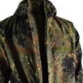 Veste de campagne originale de l'armée allemande GoreTex Flecktarn imperméable à l'eau parka de pluie NEUF
