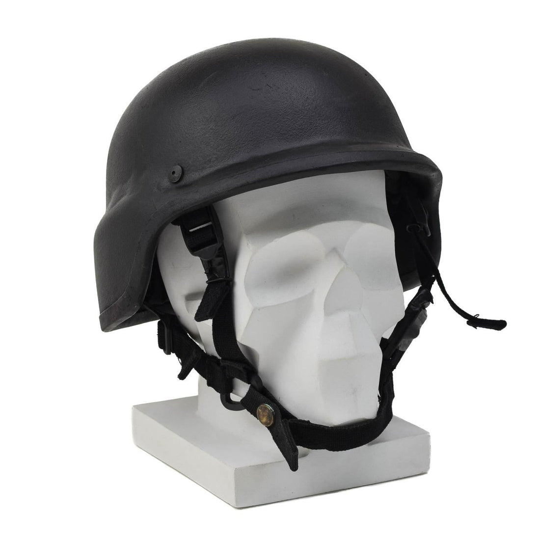 Casque de combat en Kevlar de l'armée allemande d'origine, sangle tactique réglable, noir