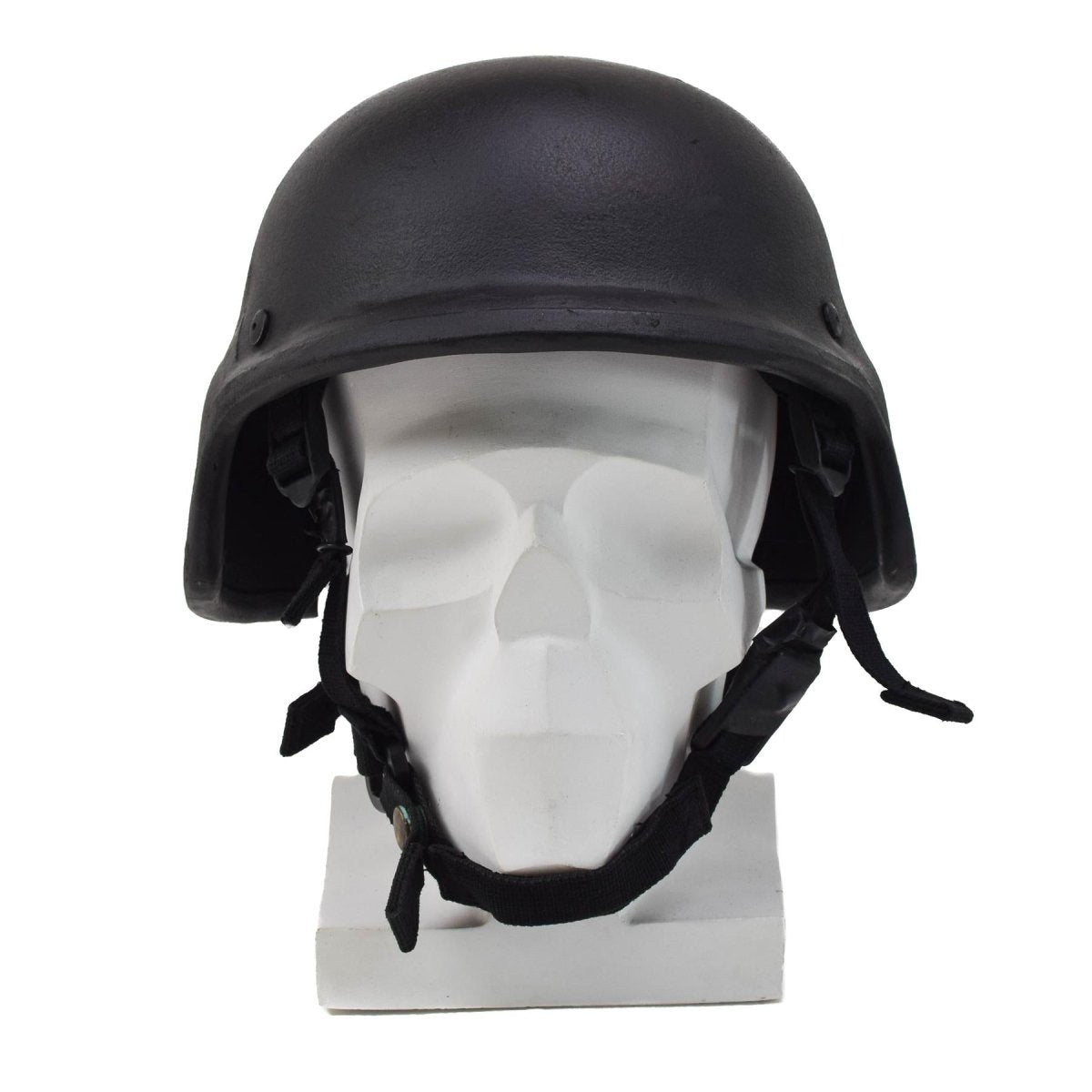 Casque de combat en Kevlar de l'armée allemande d'origine, sangle tactique réglable, noir