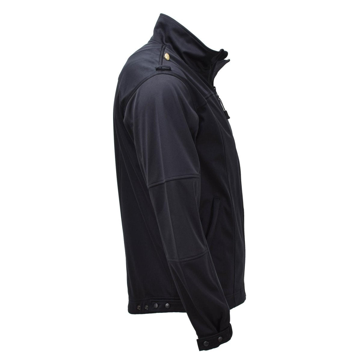 Veste de combat originale de l'armée allemande à fermeture éclair noire softshell col haut NEUF