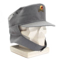 Casquette militaire de montagne originale de l'armée allemande Gebigsjäger grise avec badge à fleurs