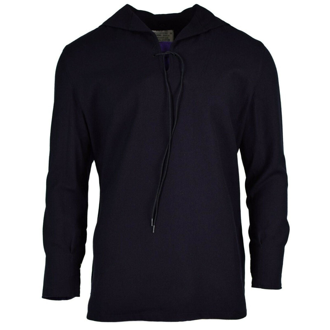 Chemise de marine allemande originale à manches longues pour marins militaires bleus de la marine