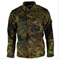 Chemise de combat tactique originale de l'armée allemande avec fermeture éclair flecktarn camo BW Army issue