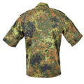 Chemise de combat allemande originale zippée flecktarn manches courtes BW Army issue