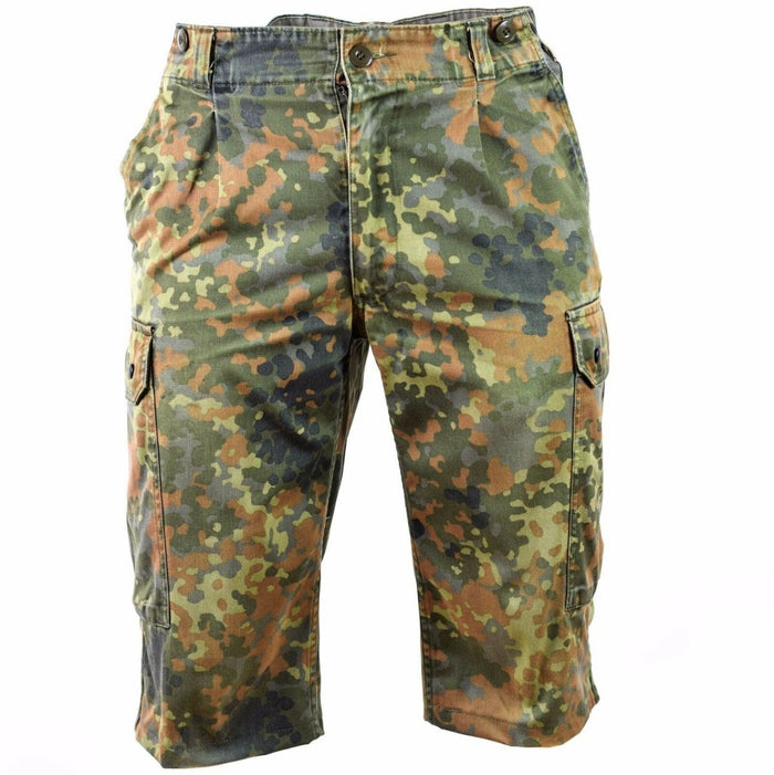 Short original de l'armée allemande, bermuda camouflage flecktarn de combat - GoMilitar