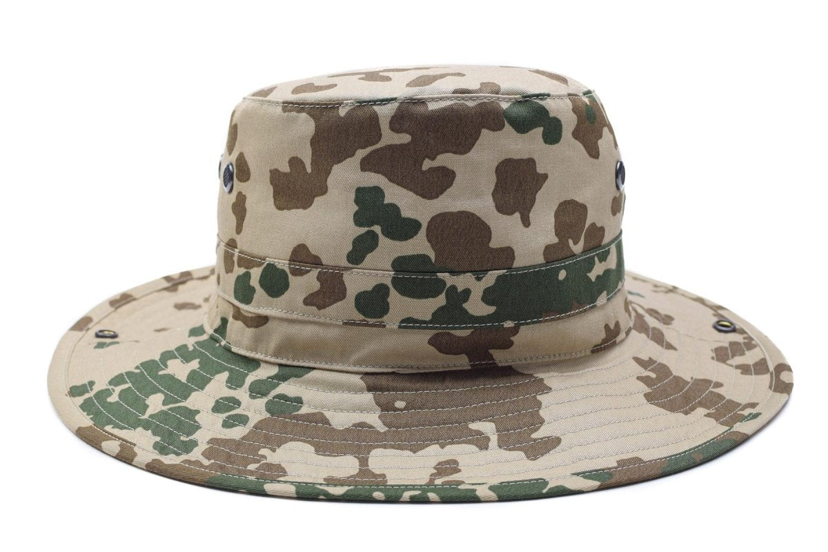 Chapeau de camping original de l'armée allemande avec camouflage tropical boonie, casquette d'extérieur pour la chasse et le camping, NEUF
