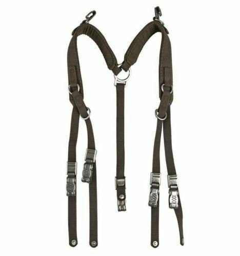Harnais de ceinture de campagne à sangles en Y de l'armée allemande d'origine, en état de surplus militaire durable pour une utilisation tactique.