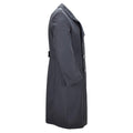 Manteau long à double boutonnage militaire original de la Bundeswehr allemande gris