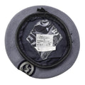 Casquette de béret des pompiers allemands d'origine, insigne en tissu brodé gris