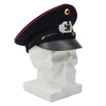 Casquette à visière originale des pompiers allemands, insigne Cocarde BGS bleu