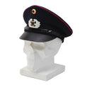 Casquette à visière originale des pompiers allemands, insigne Cocarde BGS bleu