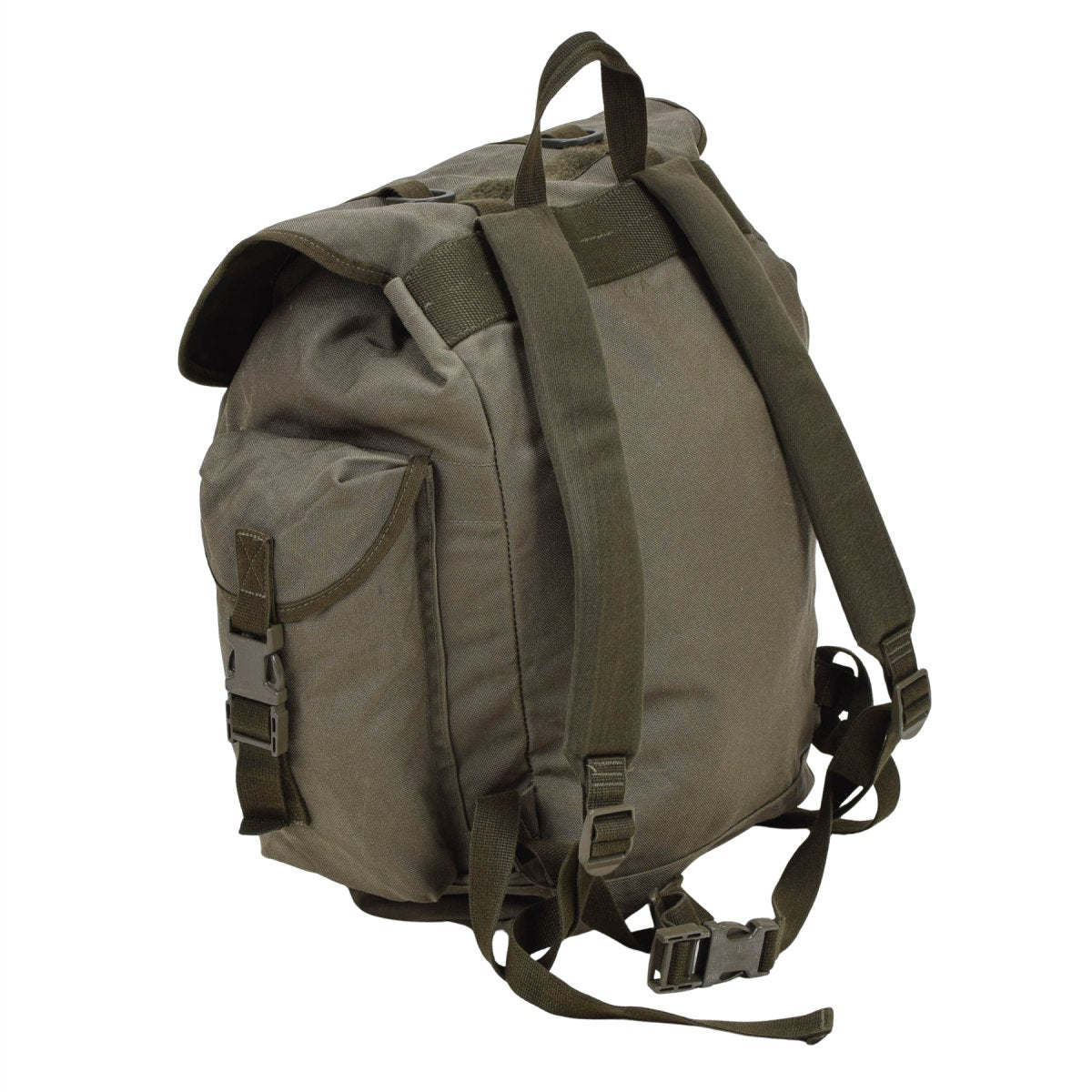 Sac à dos de montagne militaire allemand d'origine 35 L, durable, plusieurs poches, olive