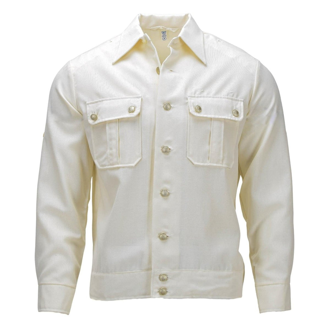 Chemise formelle militaire allemande originale, manches longues, mélange de coton, émise par l'armée