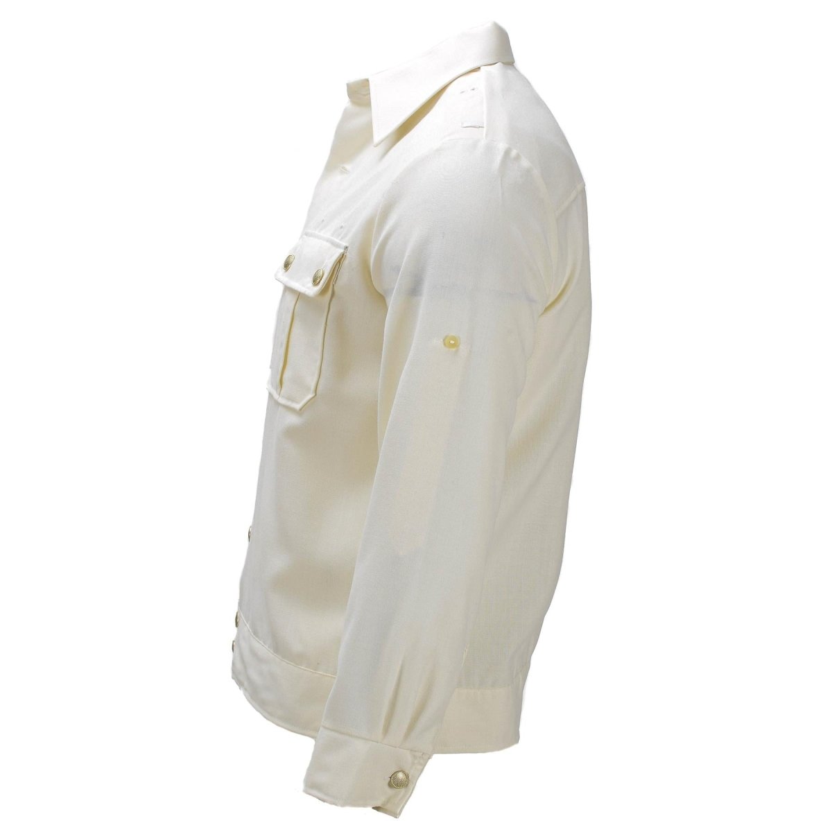 Chemise formelle militaire allemande originale, manches longues, mélange de coton, émise par l'armée