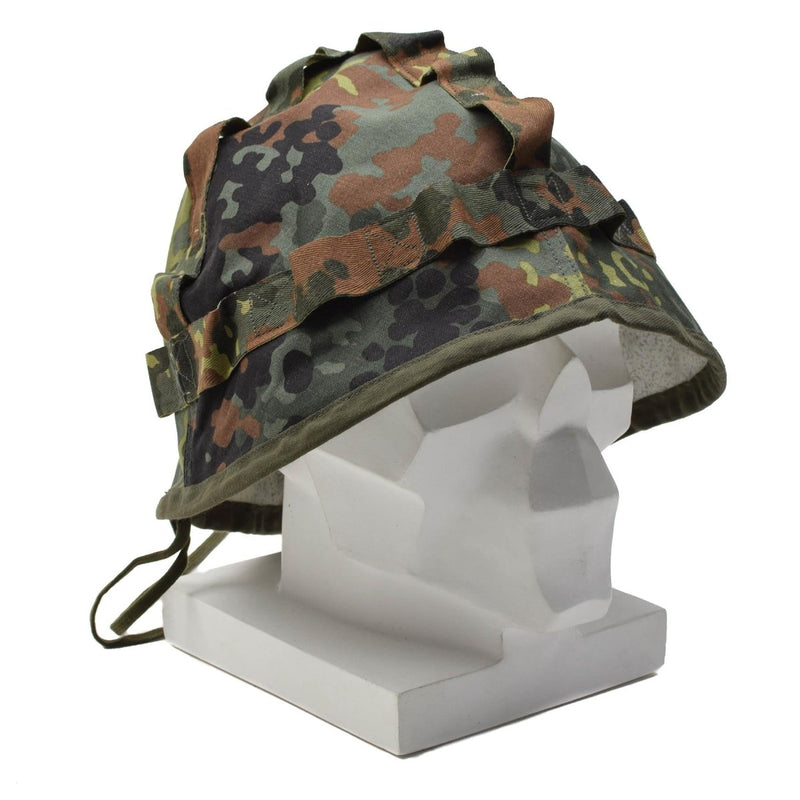 Original German military helmet cover flecktarn camouflage army disguise NEW - GoMilitar