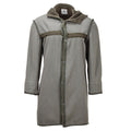 Parka longue militaire allemande originale avec doublure en fausse fourrure et capuche thermique olive