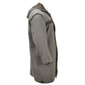 Parka longue militaire allemande originale avec doublure en fausse fourrure et capuche thermique olive