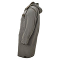Parka longue militaire allemande originale avec doublure en fausse fourrure et capuche thermique olive