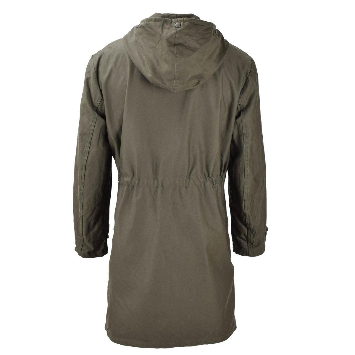 Veste parka longue militaire allemande originale manteau de campagne à capuche olive armée extérieure