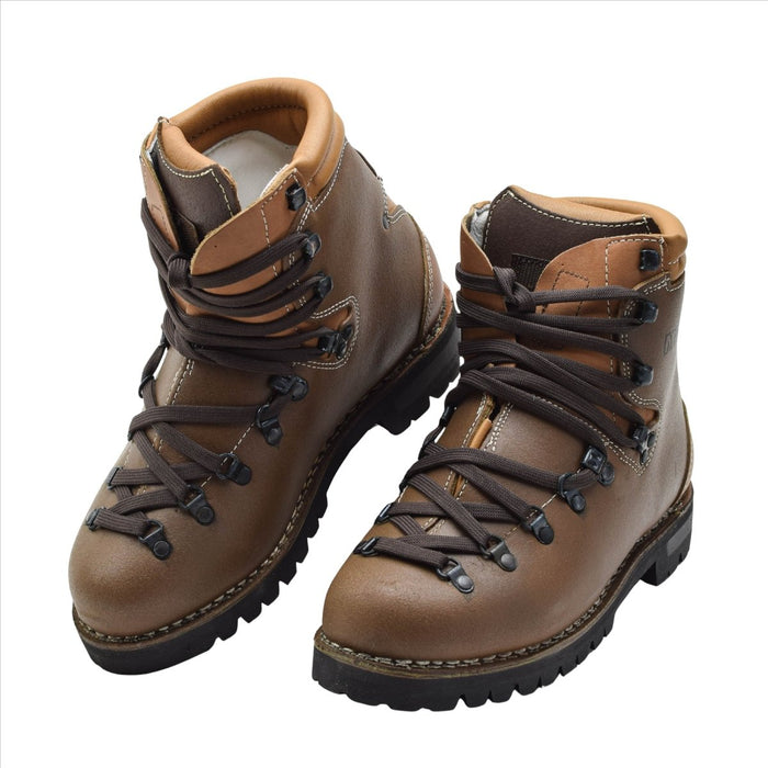 Bottes de randonnée militaires allemandes originales MEINDL en cuir semelle Vibram marron - GoMilitar