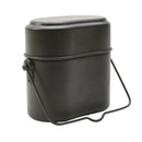 Original German Military Mess Kit Aluminium 3 Part Pot Lid Container Olive - GoMilitar