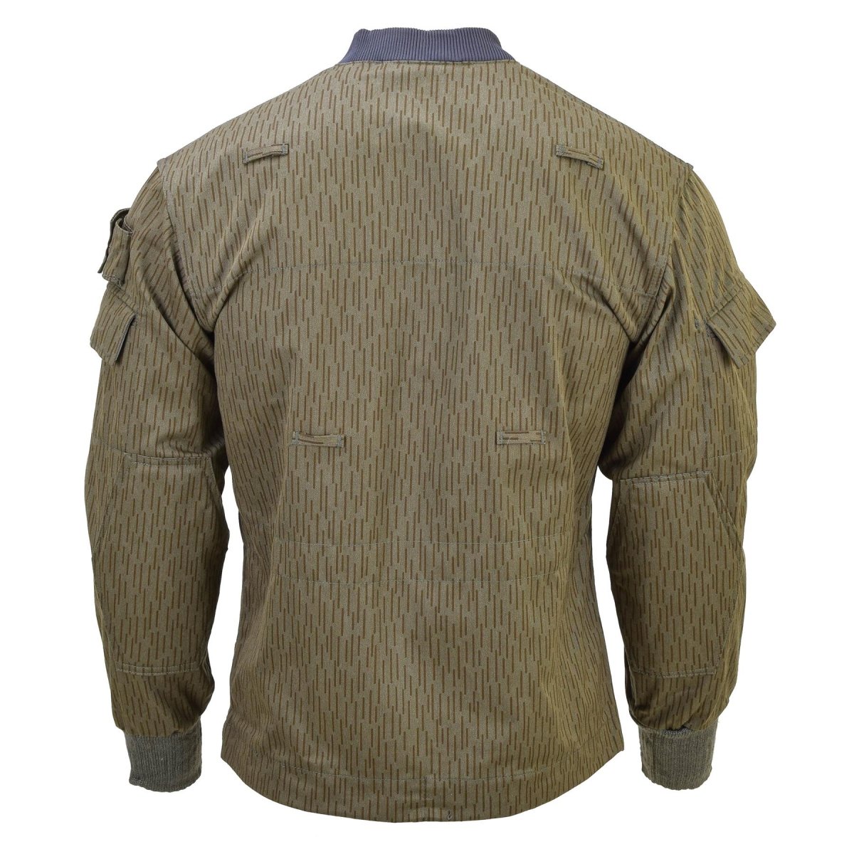 Veste de camouflage militaire allemande NVA strichtarn originale uniforme de combat vintage