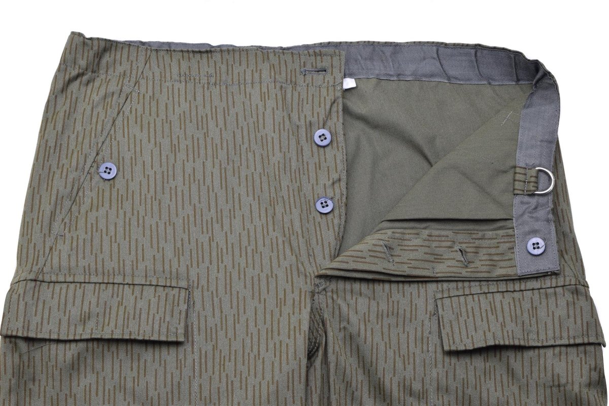 Pantalon tactique de camouflage strichtarn militaire allemand d'origine NVA NEUF