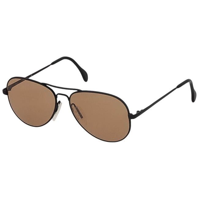 Lunettes de soleil de pilote militaire allemand d'origine Zeiss Aviator Style Nickelfree Brown