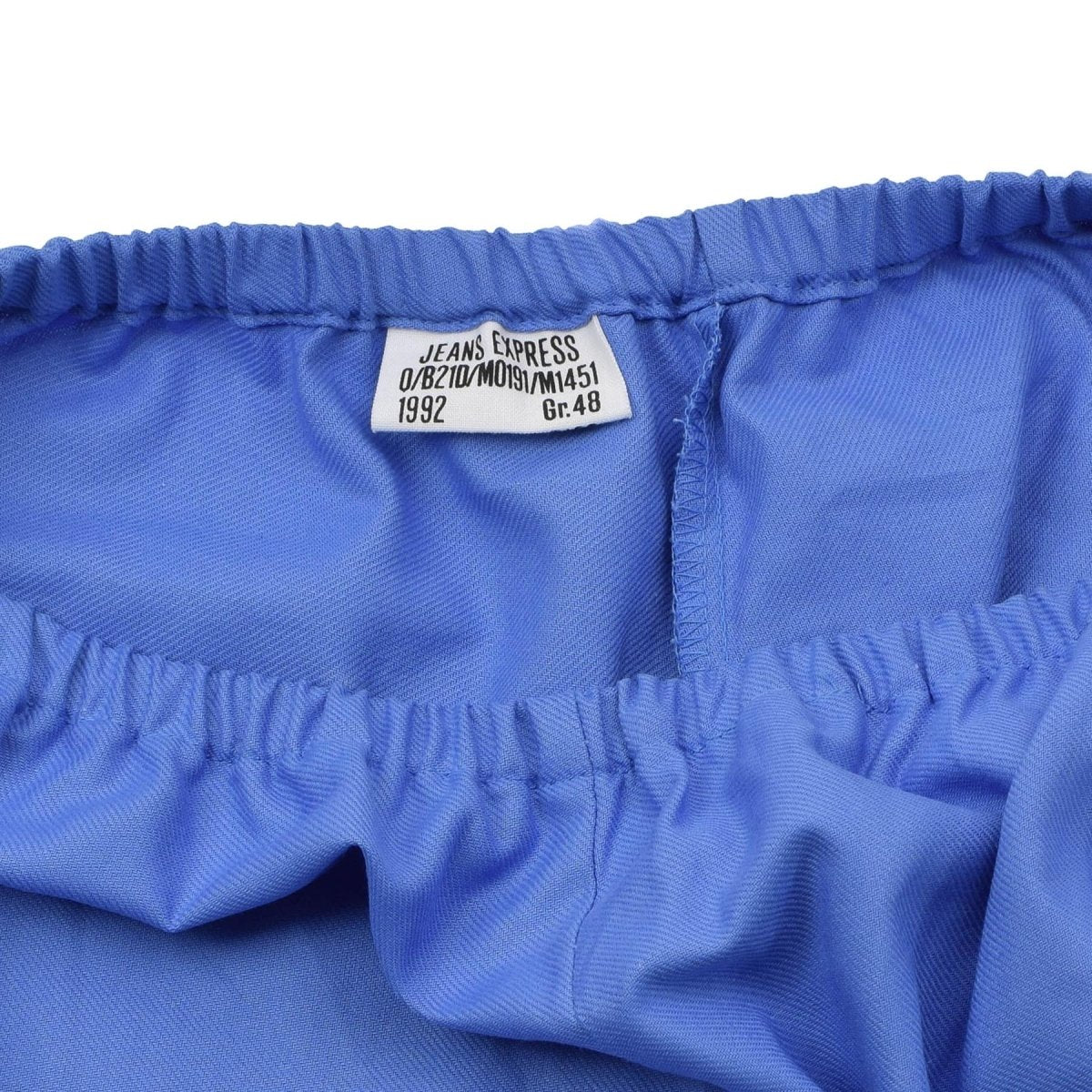 Pantalon de pyjama militaire allemand original, taille élastique, vêtements de nuit décontractés, bleu