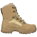 Bottes tactiques militaires allemandes originales imperméables à semelle ronde en caoutchouc kaki NEUVES