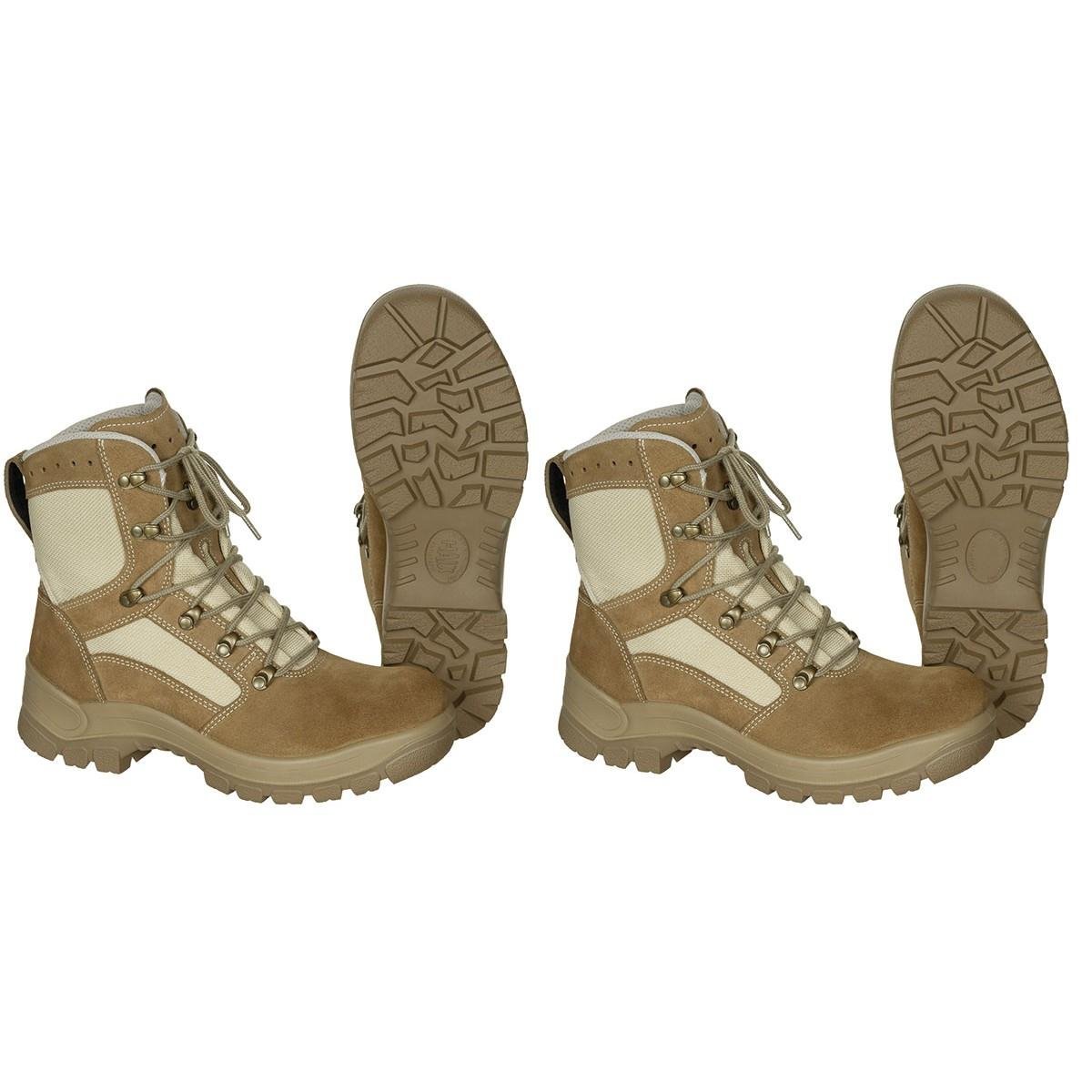 Bottes tactiques militaires allemandes originales imperméables à semelle ronde en caoutchouc kaki NEUVES