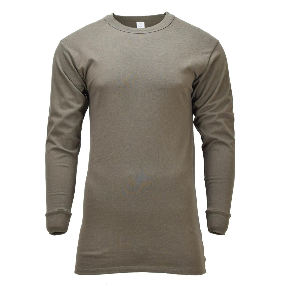 Maillot de corps thermique militaire allemand original, respirant, manches longues, olive