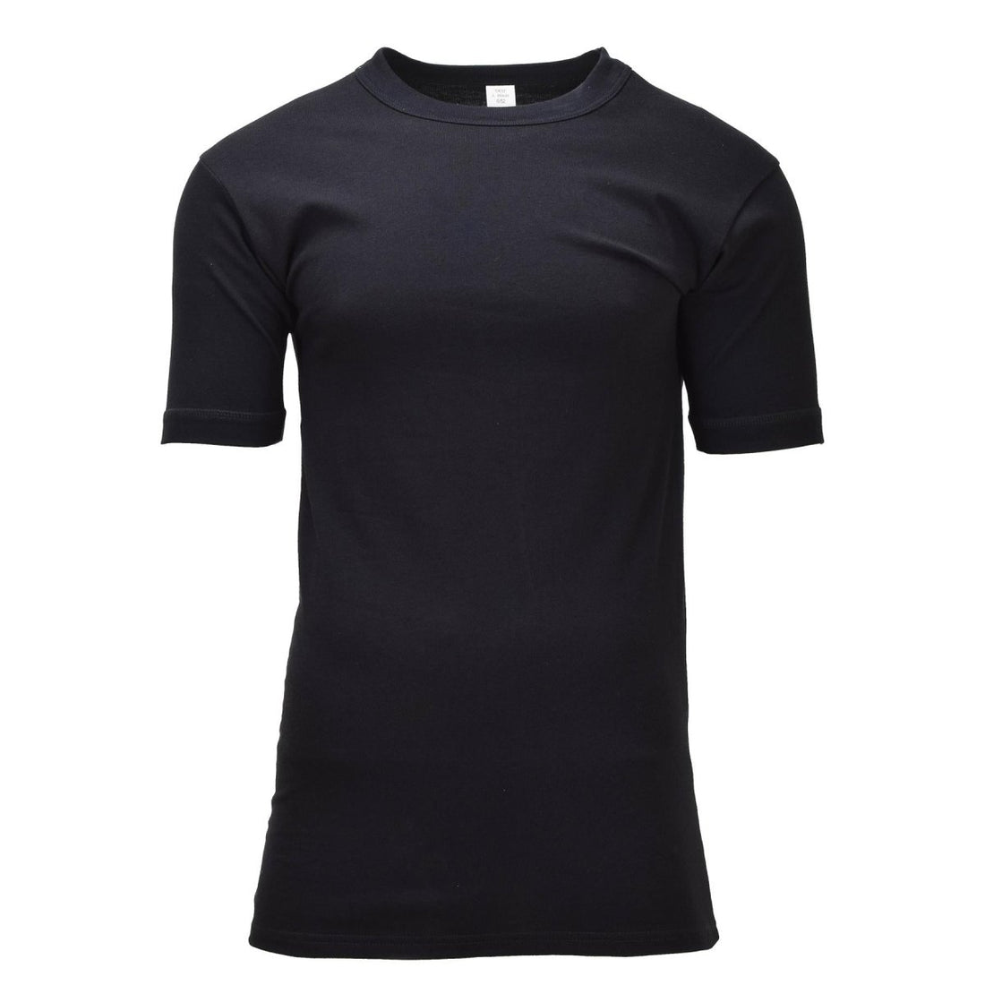 Maillot de corps militaire allemand Original, manches courtes, excédent de l'armée, noir